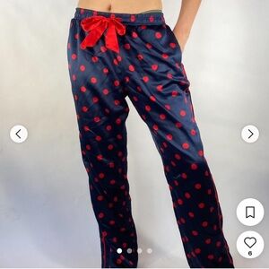 Abercrombie Fitch Women's Polkadot Drawstring Pajama Pants